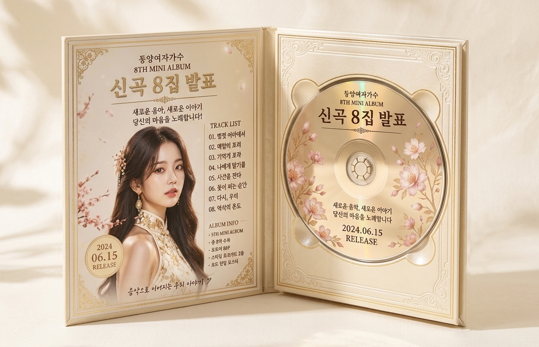 1CD 대형2단 CD DVD 케이스 제작